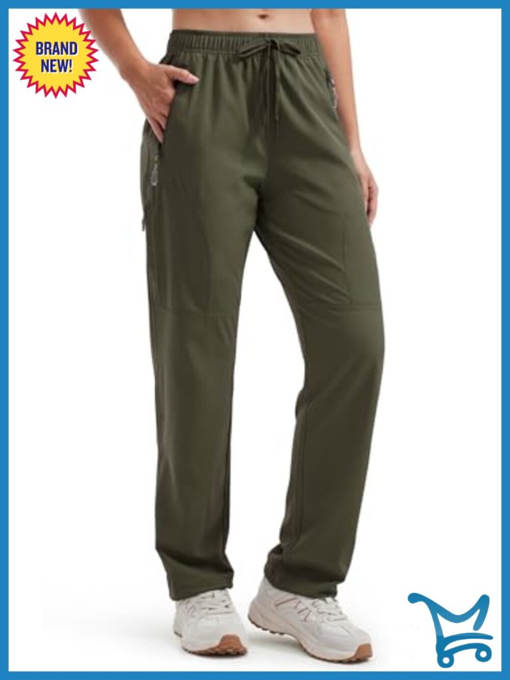 Libin Women's Hiking Pants Lightweight Quick Dry Cargo UPF 50+